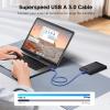 imageCable Matters 2Pack 5Gbps USB 30 Cable  6ft Male to Male USBA to USBA Cable USB Cord BlackBlue