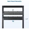imageCable Matters 2Pack Rackmount or Wall Mount 1U 19 Brush Panel 19inch Rack Mount Brush Panel 1U in Black