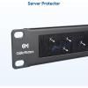 imageCable Matters 2Pack Rackmount or Wall Mount 1U 19 Brush Panel 19inch Rack Mount Brush Panel 1U in Black