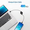 imageCable Matters 2Pack Retractable Micro USB Cable  25 Feet