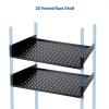 imageCable Matters 2U Server Rack Shelf for 19quot Frame ampamp Cabinet 15quot Depth with 55lbs Weight Capacity Rack Mount Shelf in Black