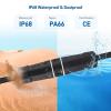 imageCable Matters 3Pack 10Gbps Cat6A Shielded IP68 Waterproof RJ45 Coupler Waterproof Ethernet Connector for Outdoor in Black