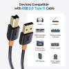 imageCable Matters 3Pack USB Printer Cable  6ft USB A to B Cable Compatible with Printer External Hard Drive Audio Interface Scanner MIDI Controller MIDI Keyboard Black6 Feet