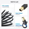 imageCable Matters 3Pack USB Printer Cable  6ft USB A to B Cable Compatible with Printer External Hard Drive Audio Interface Scanner MIDI Controller MIDI Keyboard Black10 Feet