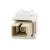 imageCable Matters 4Pack SC UPC Simplex Fiber Optic Keystone Coupler Jack OM1OM2OM3OM4 Multimode OS2 Single Mode Support