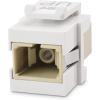 imageCable Matters 4Pack SC UPC Simplex Fiber Optic Keystone Coupler Jack OM1OM2OM3OM4 Multimode OS2 Single Mode Support