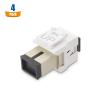 imageCable Matters 4Pack SC UPC Simplex Fiber Optic Keystone Coupler Jack OM1OM2OM3OM4 Multimode OS2 Single Mode Support