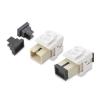 imageCable Matters 4Pack SC UPC Simplex Fiber Optic Keystone Coupler Jack OM1OM2OM3OM4 Multimode OS2 Single Mode Support