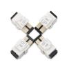 imageCable Matters 4Pack SC UPC Simplex Fiber Optic Keystone Coupler Jack OM1OM2OM3OM4 Multimode OS2 Single Mode Support