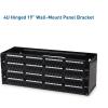 imageCable Matters 4U Hinged 19quot Wall Mount Panel Bracket 551 Lbs Max Load 4U Rack 19 Inch Rack 19Inch Wall Mount BracketWallMount Patch Panel