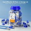 imageCable Matters 50Pack Cat6A RJ45 Shielded Modular Plugs with Strain Relief Boots 50 Gold Plated Cat 6A Shielded RJ45 Connectors Cat6a Connector