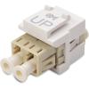 imageCable Matters 5Pack LC UPC Duplex Fiber Optic Keystone Coupler Jack OM1OM2OM3OM4 Multimode OS2 Single Mode Support10Pack