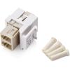 imageCable Matters 5Pack LC UPC Duplex Fiber Optic Keystone Coupler Jack OM1OM2OM3OM4 Multimode OS2 Single Mode Support5Pack