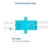 imageCable Matters 6Pack LC to LC UPC Duplex OM3OM4 Multimode Fiber Optic Adapter OM3OM4 LCLC Fiber Coupler