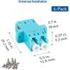 imageCable Matters 6Pack LC to LC UPC Duplex OM3OM4 Multimode Fiber Optic Adapter OM3OM4 LCLC Fiber Coupler