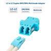 imageCable Matters 6Pack LC to LC UPC Duplex OM3OM4 Multimode Fiber Optic Adapter OM3OM4 LCLC Fiber Coupler
