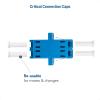 imageCable Matters 6Pack LC to LC UPC Duplex OS2 Single Mode Fiber Optic Adapter OS2 LCLC Fiber Coupler