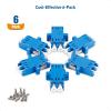 imageCable Matters 6Pack LC to LC UPC Duplex OS2 Single Mode Fiber Optic Adapter OS2 LCLC Fiber Coupler