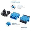 imageCable Matters 6Pack SC to SC UPC Duplex OS2 Single Mode Fiber Optic Adapter OS2 SCSC Fiber Coupler