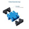 imageCable Matters 6Pack SC to SC UPC Duplex OS2 Single Mode Fiber Optic Adapter OS2 SCSC Fiber Coupler