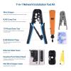imageCable Matters 7in1 Network Tool Kit with RJ45 Ethernet Crimping Tool Punch Down Device Punch Down Stand Cable Tester RJ45 Connectors ampamp Boots and Wire Strippers  Carrying Case Included