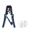 imageCable Matters Modular RJ45 Crimp Tool Ethernet Crimper with Builtin Wire Cutter and Stripper  10Pack Cat6 RJ45 Connectors Included