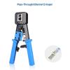 imageCable Matters Modular RJ45 Crimp Tool for PassThrough Connectors PassThrough Ethernet Crimper with Builtin Wire Cutter and Stripper  10Pack Cat6 RJ45 Connectors Included