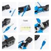 imageCable Matters Modular RJ45 Crimp Tool for PassThrough Connectors PassThrough Ethernet Crimper with Builtin Wire Cutter and Stripper  10Pack Cat6 RJ45 Connectors Included