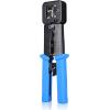 imageCable Matters Modular RJ45 Crimp Tool for PassThrough Connectors PassThrough Ethernet Crimper with Builtin Wire Cutter and Stripper  10Pack Cat6 RJ45 Connectors Included