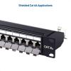 imageCable Matters UL Listed 10Gbps 6Pack RJ45 Shielded Cat6A  Cat6 Keystone Jack with Integrated Shutter12Pack