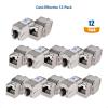 imageCable Matters UL Listed 10Gbps 6Pack RJ45 Shielded Cat6A  Cat6 Keystone Jack with Integrated Shutter12Pack