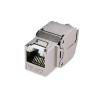 imageCable Matters UL Listed 10Gbps 6Pack RJ45 Shielded Cat6A  Cat6 Keystone Jack with Integrated Shutter6Pack