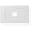 imageCable Matters UL Listed 10Pack 2 Port Keystone Wall Plate Cat6 Cat5e Ethernet Wall Plate in White1Port