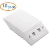 imageCable Matters UL Listed 10Pack 2 Port Keystone Wall Plate Cat6 Cat5e Ethernet Wall Plate in White2Port