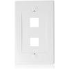imageCable Matters UL Listed 10Pack 2 Port Keystone Wall Plate Cat6 Cat5e Ethernet Wall Plate in White2Port