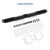 imageCable Matters UL Listed 12 Port Patch Panel Wall Mount or Rackmount IU Cat6 RJ45 Patch Panel for 10 Gb Ethernet Works with 19quot RacksCabinetsWallMount Brackets