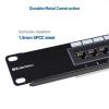 imageCable Matters UL Listed 16 Port Patch Panel Wall Mount or Rackmount IU Cat6 RJ45 Patch Panel for 10 Gb Ethernet Works with 19quot RacksCabinetsWallMount Brackets