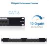 imageCable Matters UL Listed 16 Port Patch Panel Wall Mount or Rackmount IU Cat6 RJ45 Patch Panel for 10 Gb Ethernet Works with 19quot RacksCabinetsWallMount Brackets