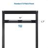 imageCable Matters UL Listed 16 Port Patch Panel Wall Mount or Rackmount IU Cat6 RJ45 Patch Panel for 10 Gb Ethernet Works with 19quot RacksCabinetsWallMount Brackets