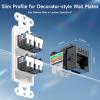imageCable Matters UL Listed 25Pack 10Gbps RapidInstall Cat6 Keystone Jacks Slim Profile RJ45 Keystone Jack with PunchDown Stand Works with Leviton QuickPort Systems White Model No 180070Black