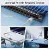 imageCable Matters UL Listed 25Pack 10Gbps RapidInstall Cat6 Keystone Jacks Slim Profile RJ45 Keystone Jack with PunchDown Stand Works with Leviton QuickPort Systems White Model No 180070Black
