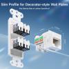 imageCable Matters UL Listed 25Pack 10Gbps RapidInstall Cat6 Keystone Jacks Slim Profile RJ45 Keystone Jack with PunchDown Stand Works with Leviton QuickPort Systems White Model No 180070White