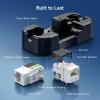 imageCable Matters UL Listed 25Pack 10Gbps RapidInstall Cat6 Keystone Jacks Slim Profile RJ45 Keystone Jack with PunchDown Stand Works with Leviton QuickPort Systems White Model No 180070White