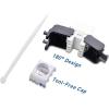 imageCable Matters UL Listed 25Pack 180 Degree RJ45 Keystone Jack Tool Free Keystone Jack