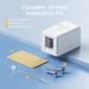 imageCable Matters UL Listed 5Pack 1Port Keystone Jack Surface Mount Box in White10Pack