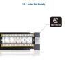 imageCable Matters UL Listed Mini 12Port Vertical Patch Panel with 89D Bracket Compact 10 Inch Patch Panel with 10 Gigabit Ethernet