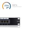 imageUL Listed Cable Matters Mini 8Port Patch Panel with Mounting 89D Bracket Compact 10 Inch Wall Mount Patch Panel with 10G Ethernet Support
