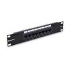 imageUL Listed Cable Matters Mini 8Port Patch Panel with Mounting 89D Bracket Compact 10 Inch Wall Mount Patch Panel with 10G Ethernet Support