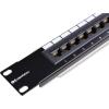 imageUL Listed Cable Matters Mini 8Port Patch Panel with Mounting 89D Bracket Compact 10 Inch Wall Mount Patch Panel with 10G Ethernet Support