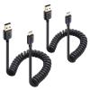 imageCable Matters 2Pack Coiled Micro USB Cable Coiled Micro USB to USB20 24 Feet